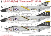 UR48198  декали  F-4B/N/J Phantom-II VF-84  (1:48) 2000002140368