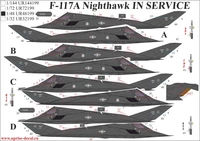 UR48199  декали  F-117A Nighthawk "In Service"  (1:48) 2000002140375
