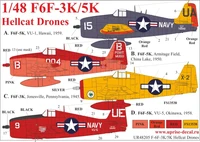 UR48205  декали  F6F-3K/5K Hellcat Drones   (1:48) 2000002140412