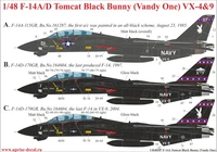 UR48207  декали  F-14A/D Tomcat Black Bunny  (1:48) 2000002140436