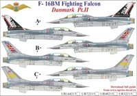 UR48215  декали  F-16BM Fighting Falcon Danmark Pt.2  (1:48) 2000002140528