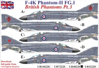 UR48220  декали  F-4K Phantom-II FG.1, British Phantoms Pt.3  (1:48) 2000002140573