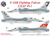 UR48223  декали  F-16B Fighting Falcon USAF Pt.1  (1:48) 2000002140603