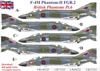 UR48225  декали  F-4M Phantom-II FGR.2, British Phantoms Pt.6  (1:48) 2000002140627