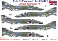 UR48226  декали  F-4K/M British Phantom-II (FG.1/FGR.2) Pt.7  (1:48) 2000002140634
