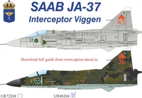 UR48268  декали  JA37 Interceptor Viggen  (1:48) 2000002150329