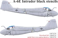 UR48278  декали  A-6 Intruder Black stencils  (1:48) 2000002210344