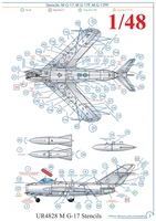 UR4828  декали  M&amp;G-17 Stencils  (1:48) 2000002140962