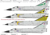 UR48282  декали  Dassault Mirage IIIEO Australia Silver Pt.1 without  (1:48) 2000002173069