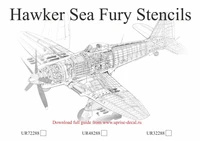 UR48288  декали  Hawker Sea Fury stencils  (1:48) 2000002172666