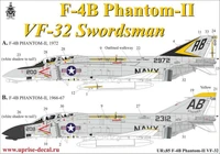 UR485  декали  F-4B Phantom-II VF-32, no stencils  (1:48) 2000002141006