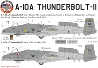 UR72173  декали  A-10 Thunderbolt "SCUD Hunter" with stencils  (1:72) 2000002141235