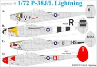 UR72175  декали  P-38J/L Lightning  (1:72) 2000002141242