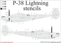UR72178  декали  P-38 Lightning stencils  (1:72) 2000002141266