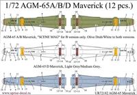 UR72182  декали  AGM-65A/B/D Maverick (12 pcs.)  (1:72) 2000002141303