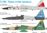 UR72184  декали  T-38C Talon Pt.1 (wide intakes)  (1:72) 2000002141310