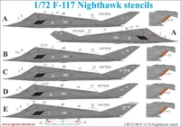 UR72190  декали  F-117A Stencils  (1:72) 2000002141341