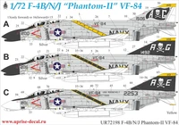 UR72198  декали  F-4B/N/J Phantom-II VF-84  (1:72) 2000002141426
