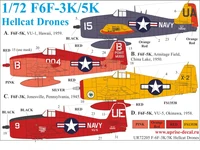 UR72205  декали  F6F-3K/5K Hellcat Drones   (1:72) 2000002141471