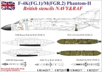 UR72217  декали  F-4K/M British Phantom-II (FG.1/FGR.2) stencils  (1:72) 2000002141563