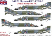 UR72226  декали  F-4K/M British Phantom-II (FG.1/FGR.2) Pt.7  (1:72) 2000002141655