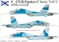 UR72229  декали  С-27UB Flanker Russian Baltic NAVY  (1:72) 2000002141679