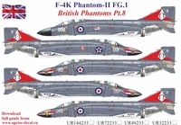 UR72233  декали  F-4K Phantom-II FG.1 British Phantoms Pt.8, no stencils  (1:72) 2000002141716