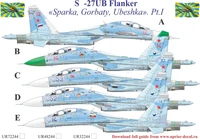 UR72244  декали  С-27UB Flanker-B, without stencils  (1:72) 2000002141792