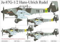 UR72261  декали  Ju-87G-1/2 Hans Ulrich Rudel  (1:72) 2000002141952