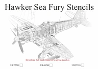 UR72288  декали  Hawker Sea Fury stencils  (1:72) 2000002173052