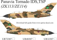 UR72307  декали  Tornado IDS RAF T.S.P with Saudi CAMO with stencils  (1:72) 2000002197959