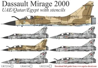UR72336  декали  Dassault Mirage 2000 UAE/Qatar/Egypt with stencils  (1:72) 2000002221296