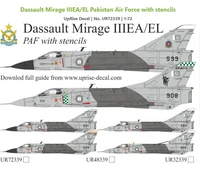 UR72339  декали  Dassault Mirage IIIEA/EL Pakistan Air Force with stencils  (1:72) 2000002221326