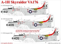UR7276  декали  A-1H Skyrader VA-176 with stencils  (1:72) 2000002142058