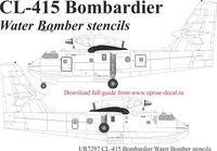 UR7297  декали  CL-415 Bombardier Water Bomber stencils  (1:72) 2000002142072