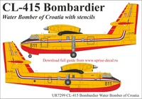 UR7299  декали  CL-415 Bombardier Water Bomber Croatia with stencils  (1:72) 2000002142089