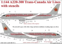 URC14431  декали  A220-300 Trans Canada Air Lines Retro  (1:144) 2000002148555