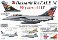 URS4812  декали  Rafale M 90 years of 11F, 48 scale, no stencils  (1:48) 2000002142157