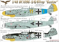 URS4815  декали  Bf.109G-5/6/6 Trop without stencils+mask for Zvezda kit  (1:48) 2000002142188