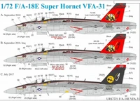 URS7221  декали  F/A-18E Super Hornet VFA-31 CAG (1:72) 2000002148340