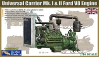 16GM0017  дополнения из пластика  Universal Carrier Mk. I &amp; II Ford V8 Engine  (1:16) 4892667160175
