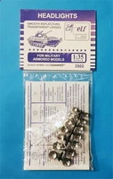 3502  дополнения из пластика  Headlights. For military armored models. 14шт.  (1:35) 2000000128801
