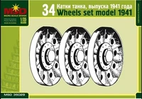 35029  дополнения из пластика  Катки танка Танк-34 1941г.  (1:35) 2000000065960