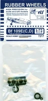 7217  дополнения из пластика  Rubber Wheels. Bf109E (C,D)  (1:72) 2000000129129