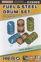 E35005  дополнения из пластика  Fuel &amp; Steel Drum Set  (1:35) 4710205350058