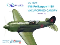QC48016  дополнения из пластика Набор остекления И-185 (ARK)  (1:48) 2000000160559