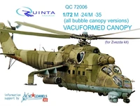 QC72006  дополнения из пластика Набор остекления M&amp;-24/35 (Звезда)  (1:72) 2000000160399