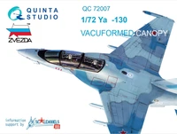QC72007  дополнения из пластика Набор остекления Y@K-130 с дет.шнуром (Звезда)  (1:72) 2000000160405