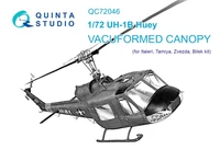 QC72046  дополнения из пластика  Набор остекления для модели Uh-1 (Italeri)  (1:72) 2000002092261