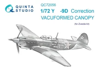 QC72056  дополнения из пластика  Набор остекления для модели ОКБ Яковлева Y@K-9 (Звезда)  (1:72) 2000002183884